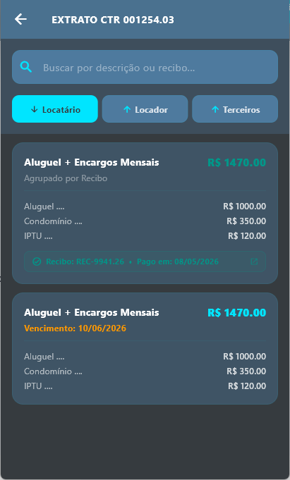 Tela do App virtualIMOB 3